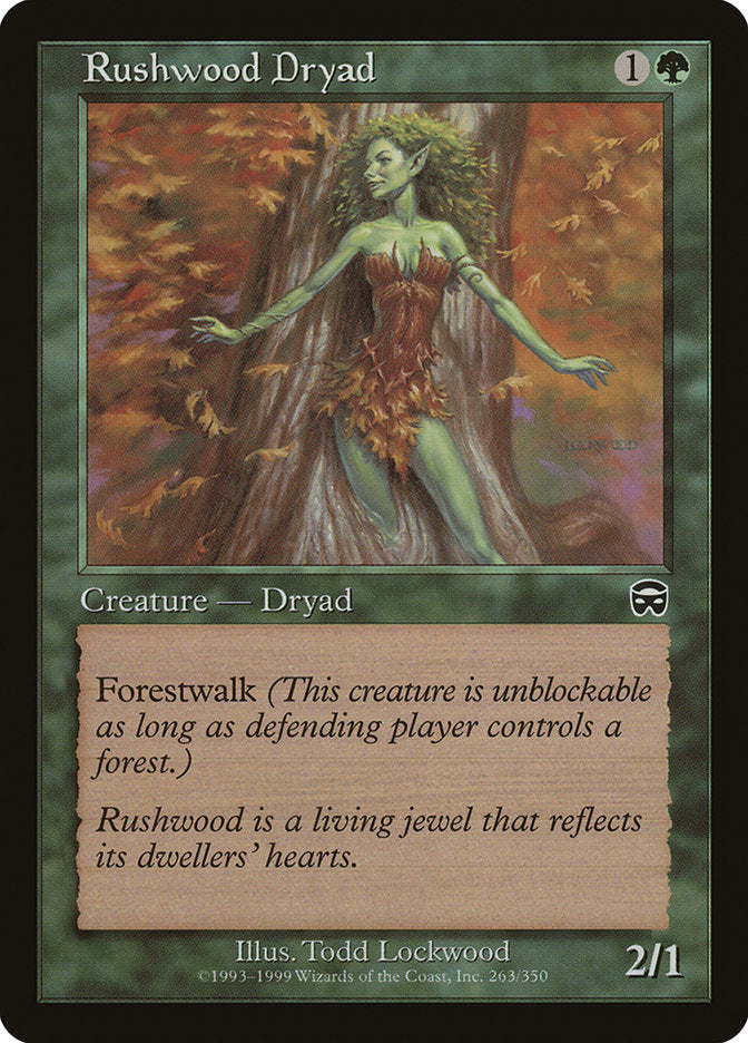 Rushwood Dryad [Mercadian Masques] Magic: The Gathering