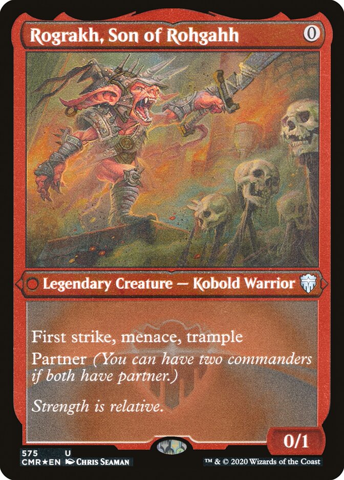 Rograkh, Son of Rohgahh (Etched) [Commander Legends] Magic: The Gathering