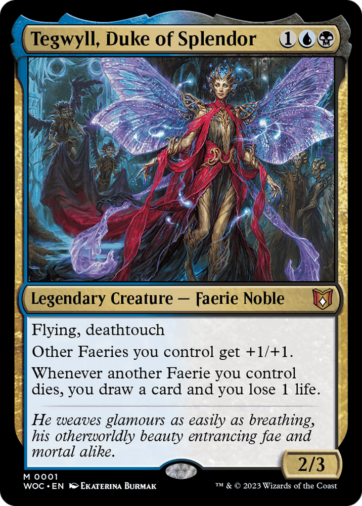 Tegwyll, Duke of Splendor [Wilds of Eldraine Commander] Magic: The Gathering