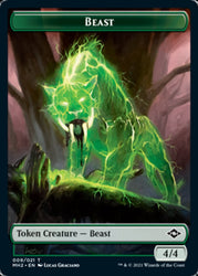 Beast // Food (18) Double-Sided Token [Modern Horizons 2 Tokens] Magic: The Gathering