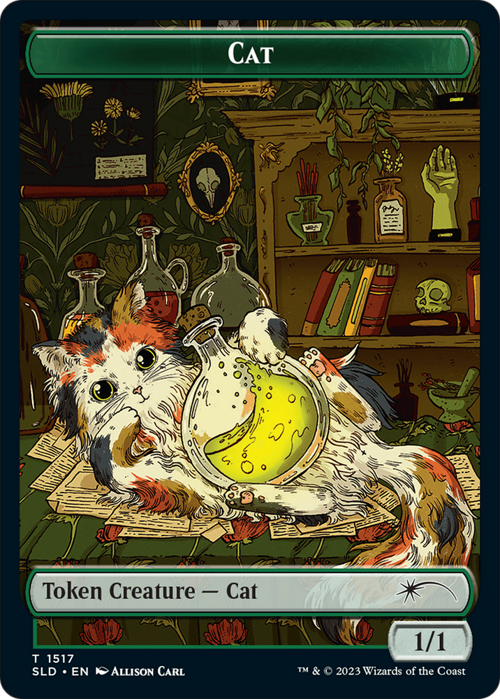 Dog // Cat Double-Sided Token [Secret Lair Commander Deck: Raining Cats and Dogs Tokens] Magic: The Gathering