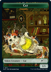 Dog // Cat Double-Sided Token [Secret Lair Commander Deck: Raining Cats and Dogs Tokens] Magic: The Gathering