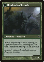 Villagers of Estwald // Howlpack of Estwald [Innistrad] Magic: The Gathering