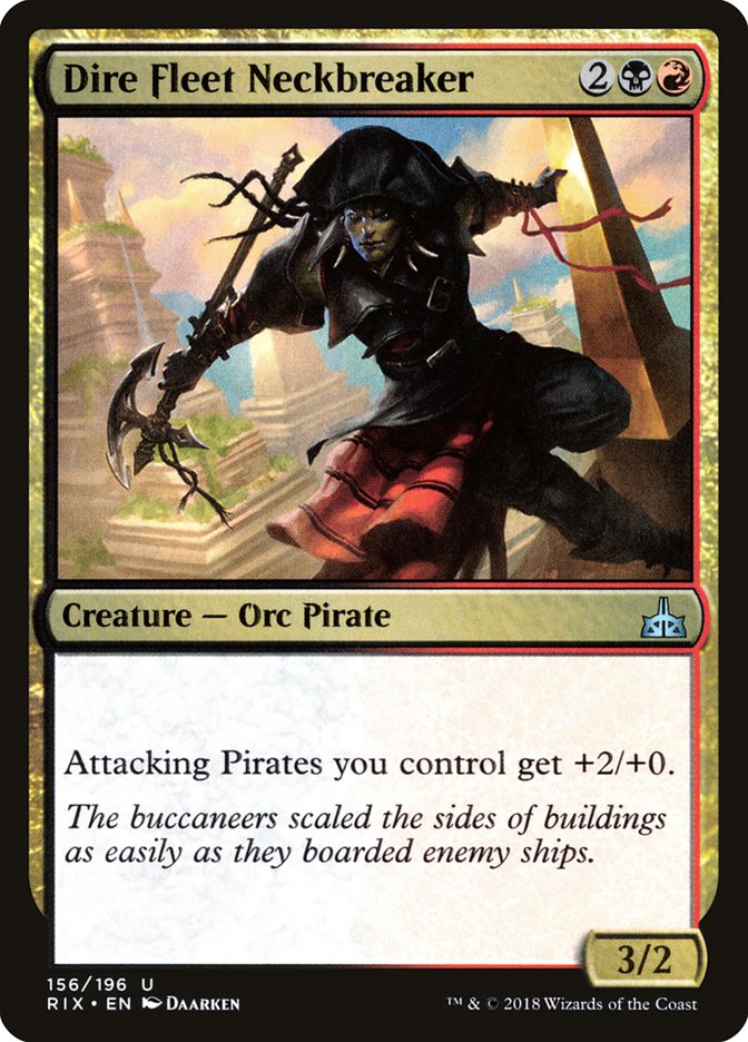Dire Fleet Neckbreaker [Rivals of Ixalan] Magic: The Gathering