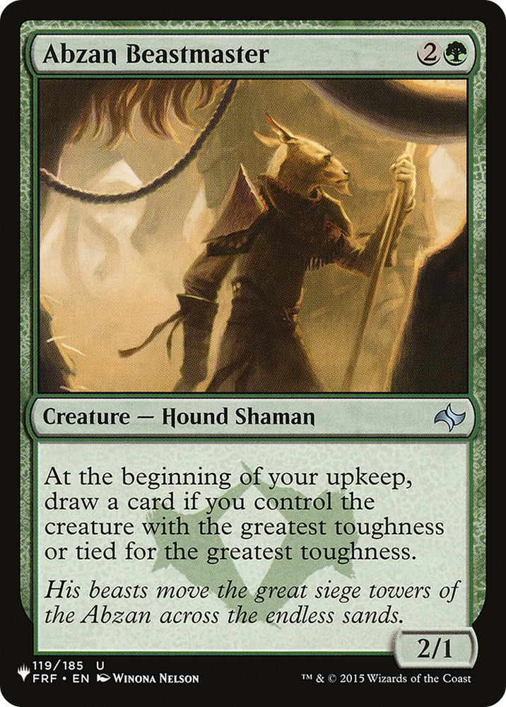 Abzan Beastmaster [The List] Magic: The Gathering