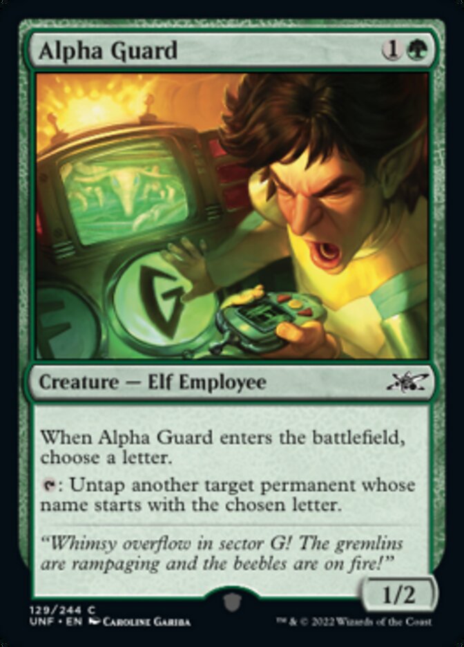 Alpha Guard [Unfinity] Magic: The Gathering