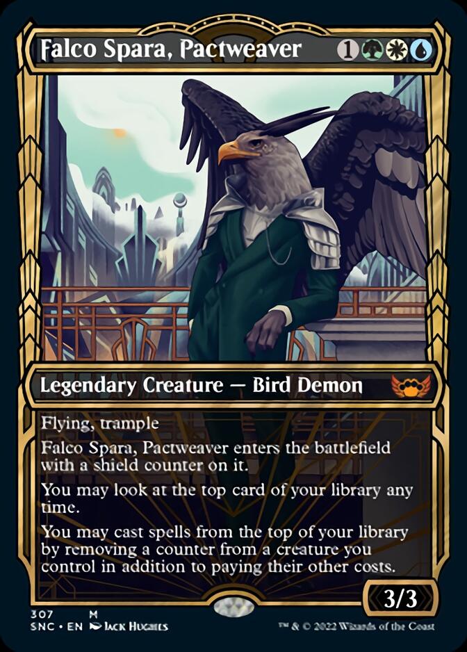Falco Spara, Pactweaver (Showcase Golden Age) [Streets of New Capenna] Magic: The Gathering