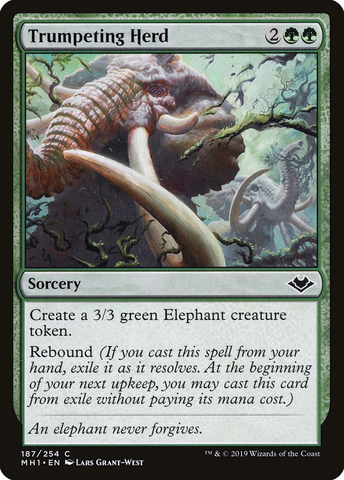Trumpeting Herd [Modern Horizons] Magic: The Gathering