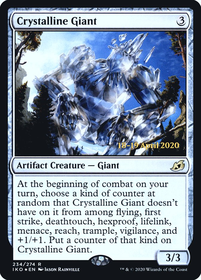 Crystalline Giant [Ikoria: Lair of Behemoths Prerelease Promos] Magic: The Gathering