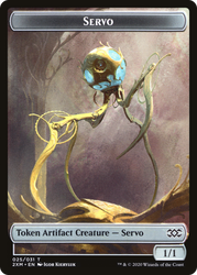 Human Soldier // Servo Double-Sided Token [Double Masters Tokens] Magic: The Gathering