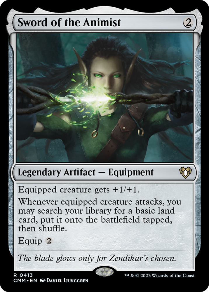 Sword of the Animist [Commander Masters] Magic: The Gathering