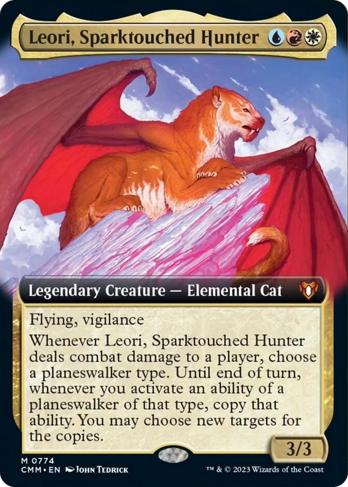 Leori, Sparktouched Hunter (Extended Art) [Commander Masters] Magic: The Gathering