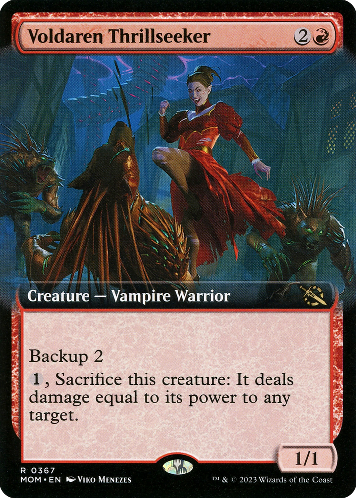 Voldaren Thrillseeker (Extended Art) [March of the Machine] Magic: The Gathering