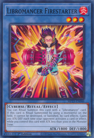 Libromancer Firestarter [MP23-EN046] Common - Yugioh Cards For Your TCG Needs!