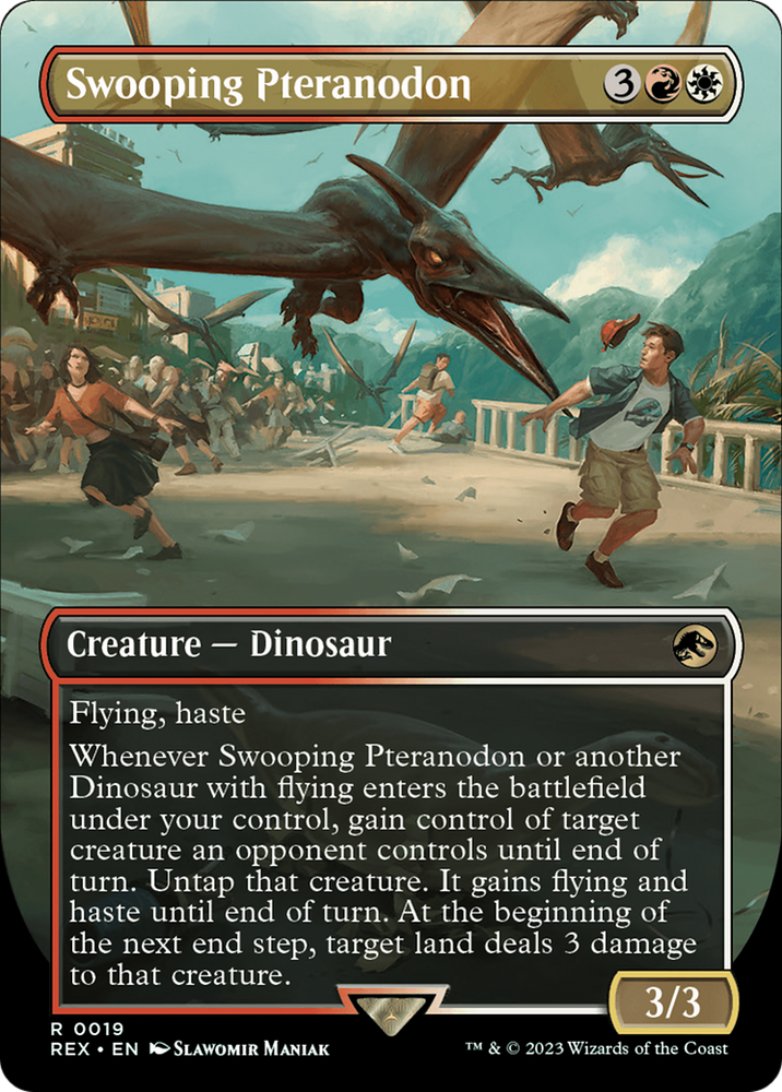 Swooping Pteranodon (Borderless) [Jurassic World Collection] Magic: The Gathering