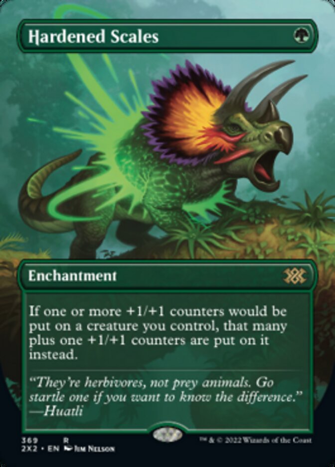 Hardened Scales (Borderless Alternate Art) [Double Masters 2022] Magic: The Gathering