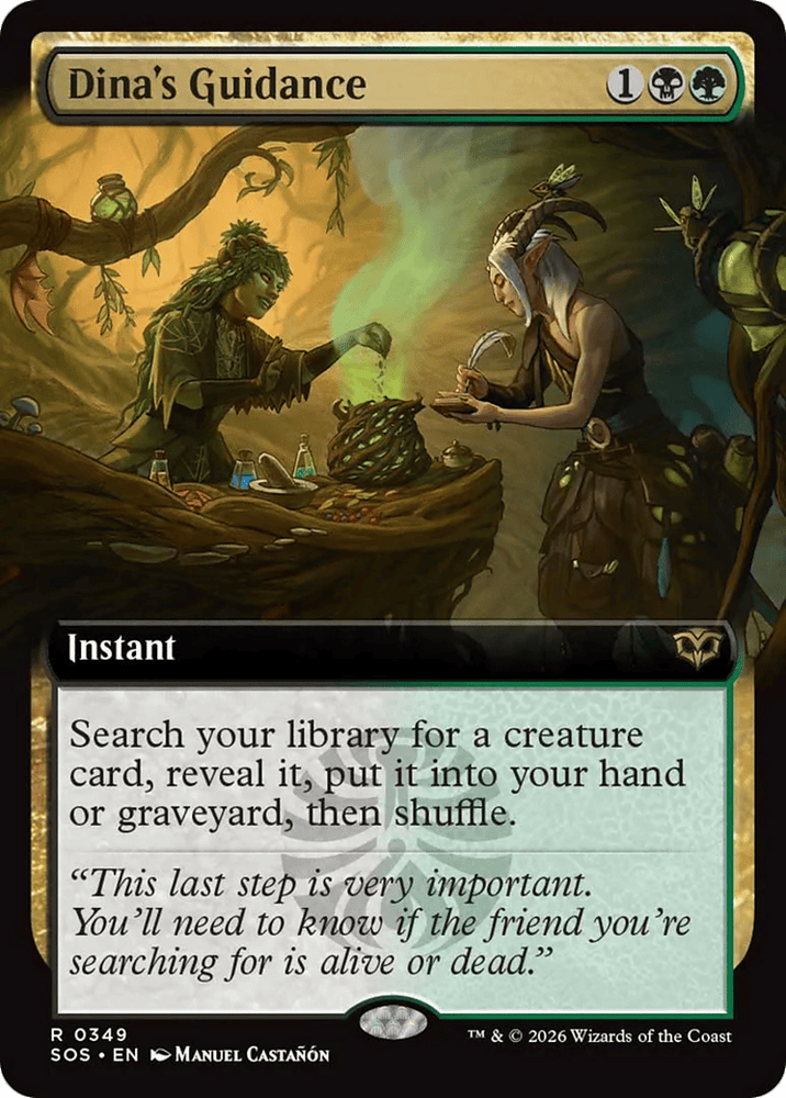 Dina's Guidance (Extended Art) [Secrets of Strixhaven]