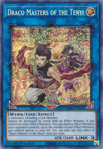 Draco Masters of the Tenyi [MP20-EN205] Prismatic Secret Rare - Yugioh Cards For Your TCG Needs!