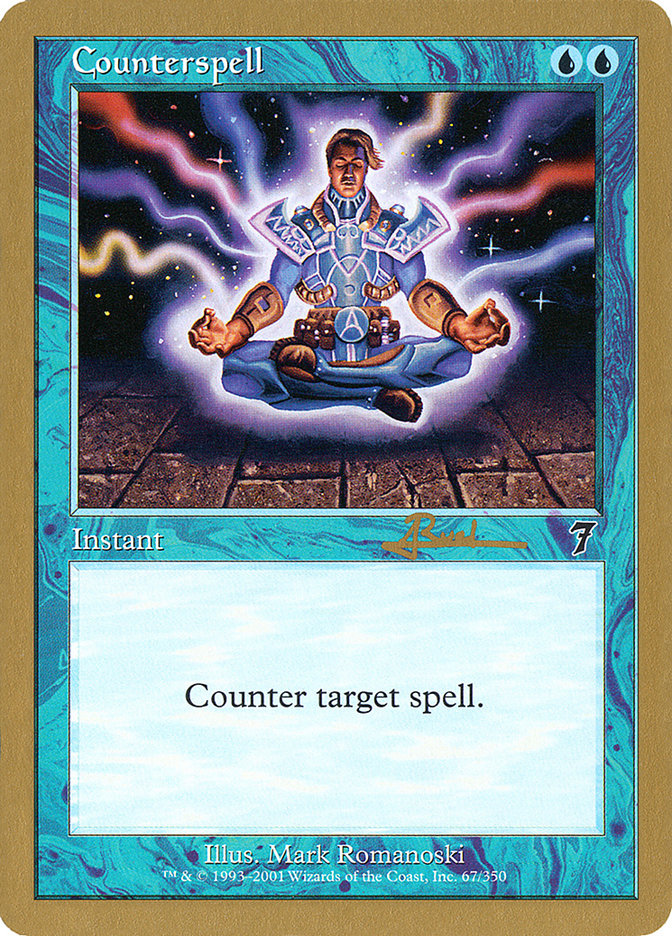 Counterspell (Antoine Ruel) (7ED) [World Championship Decks 2001] Magic: The Gathering