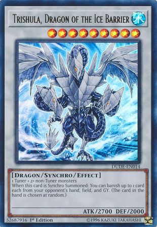 Trishula, Dragon of the Ice Barrier [DUDE-EN014] Ultra Rare - Yugioh Cards For Your TCG Needs!
