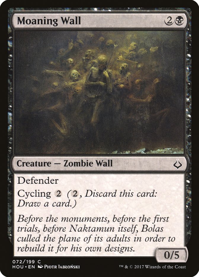 Moaning Wall [Hour of Devastation] Magic: The Gathering