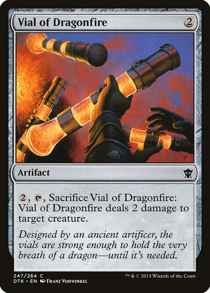 Vial of Dragonfire [Dragons of Tarkir] Magic: The Gathering