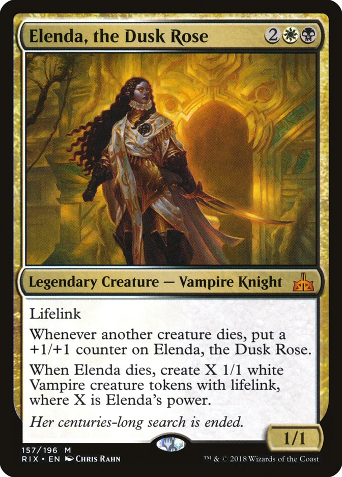 Elenda, the Dusk Rose [Rivals of Ixalan] Magic: The Gathering