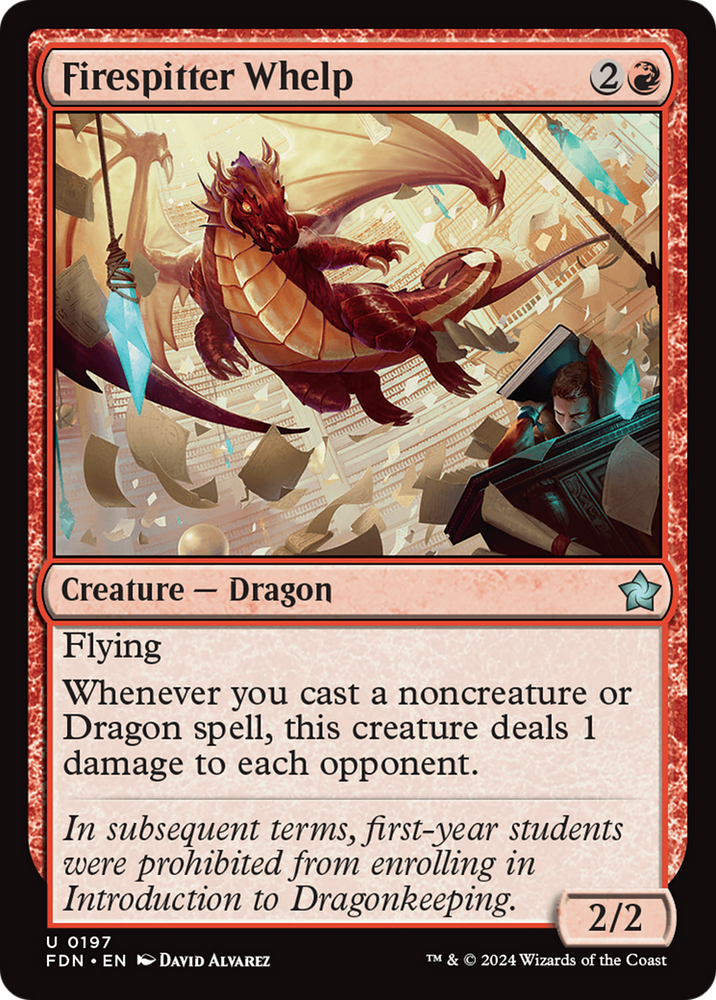 Firespitter Whelp [Foundations] Magic: The Gathering