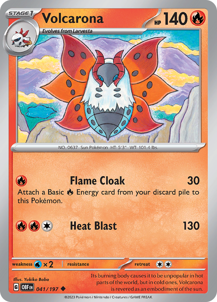 Volcarona (041/197) [Scarlet & Violet: Obsidian Flames] Pokémon