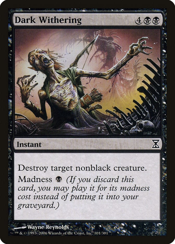 Dark Withering [Time Spiral] Magic: The Gathering