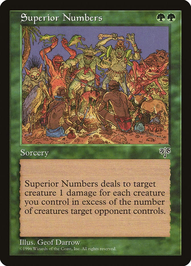 Superior Numbers [Mirage] Magic: The Gathering