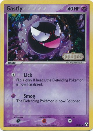 Gastly (52/92) (Stamped) [EX: Legend Maker] Pokémon