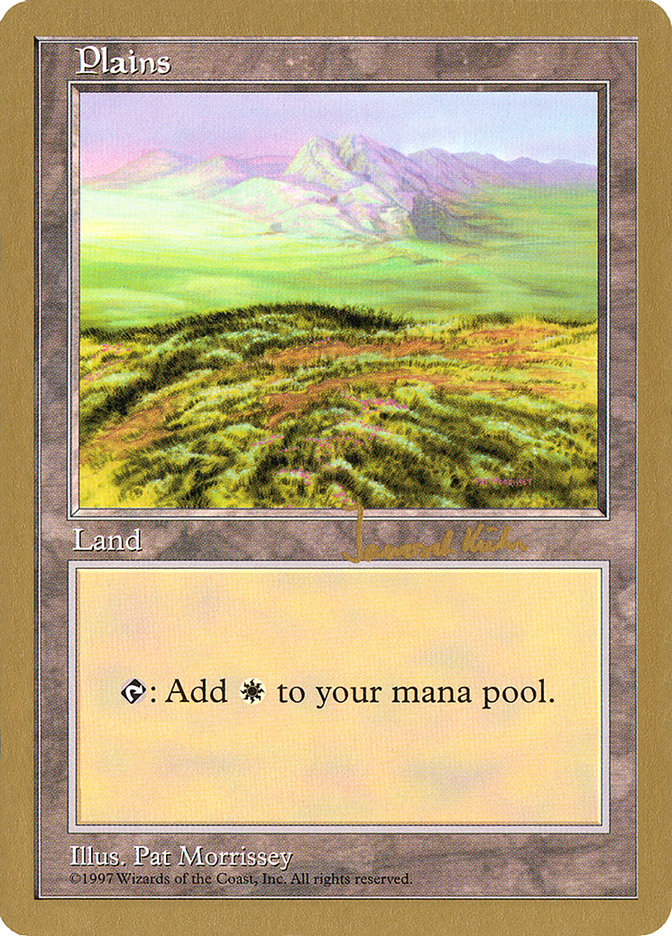 Plains (jk433) (Janosch Kuhn) [World Championship Decks 1997] Magic: The Gathering