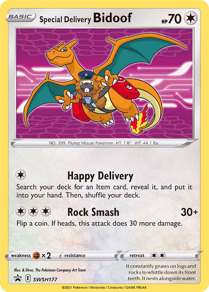 Special Delivery Bidoof (SWSH177) [Sword & Shield: Black Star Promos] Pokémon