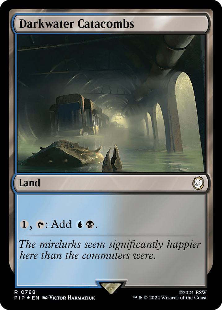 Darkwater Catacombs (Surge Foil) [Fallout] Magic: The Gathering