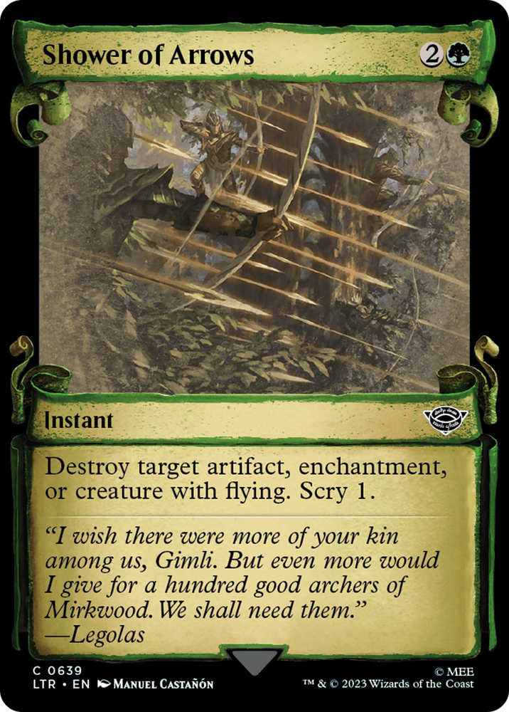 Shower of Arrows [The Lord of the Rings: Tales of Middle-Earth Showcase Scrolls] Magic: The Gathering