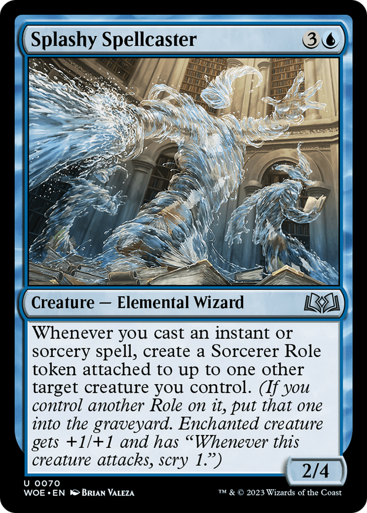 Splashy Spellcaster [Wilds of Eldraine] Magic: The Gathering