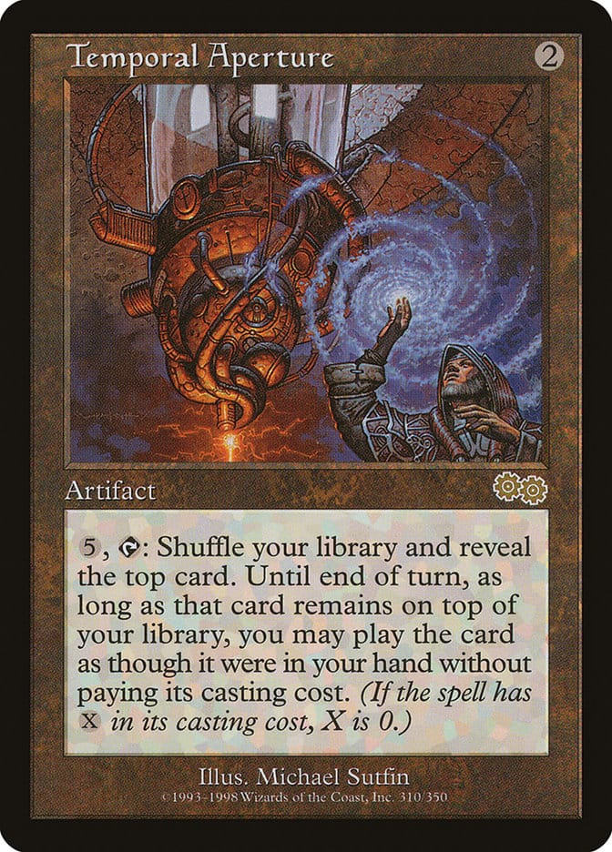 Temporal Aperture [Urza's Saga] Magic: The Gathering