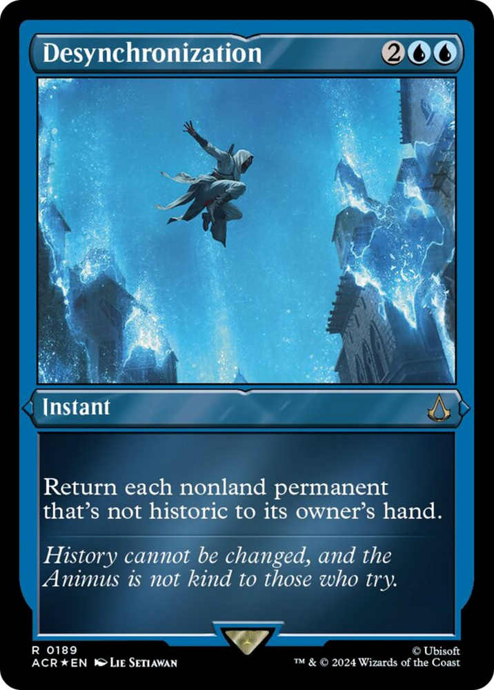 Desynchronization (Foil Etched) [Assassin's Creed] Magic: The Gathering