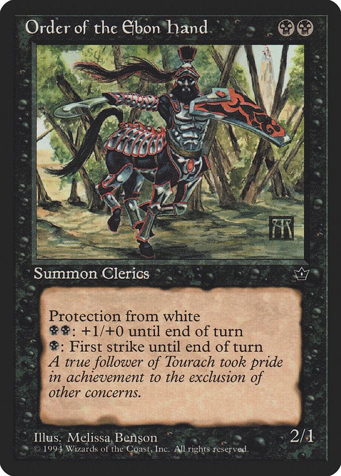 Order of the Ebon Hand (Melissa A. Benson) [Fallen Empires] Magic: The Gathering