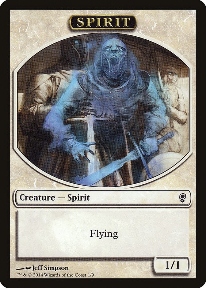 Spirit Token [Conspiracy Tokens] Magic: The Gathering