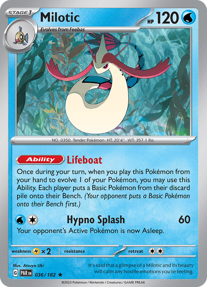 Milotic (036/182) [Scarlet & Violet: Paradox Rift] Pokémon