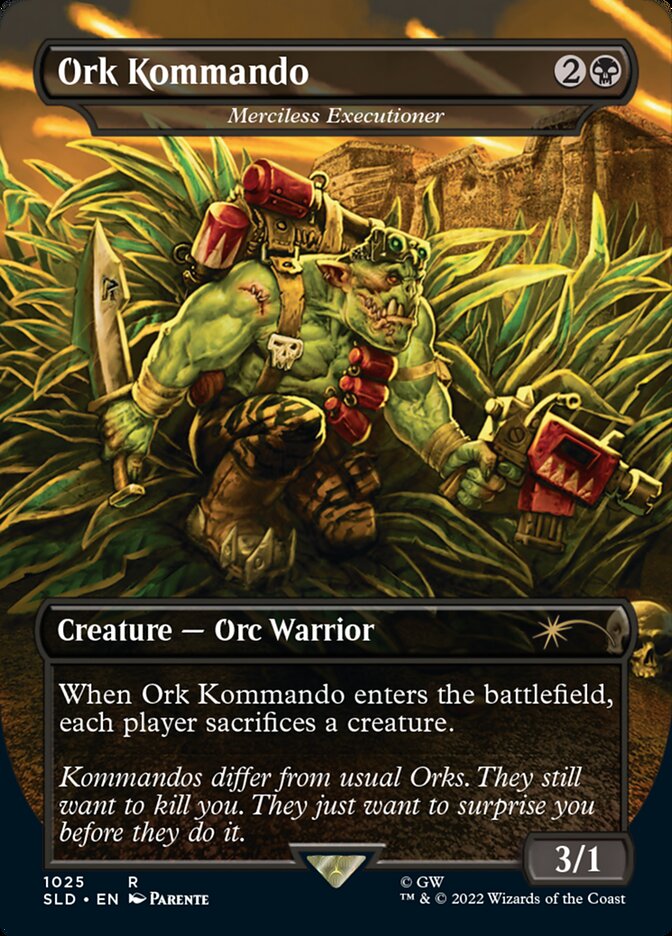 Ork Kommando - Merciless Executioner (Borderless) [Secret Lair Drop Series] Magic: The Gathering