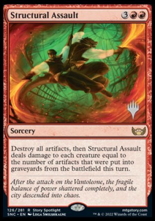Structural Assault (Promo Pack) [Streets of New Capenna Promos] Magic: The Gathering