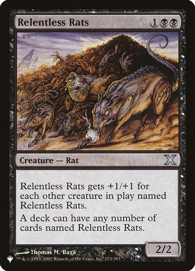 Relentless Rats [The List] Magic: The Gathering