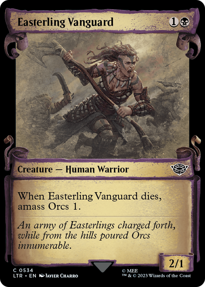 Easterling Vanguard [The Lord of the Rings: Tales of Middle-Earth Showcase Scrolls] Magic: The Gathering