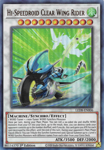 Hi-Speedroid Clear Wing Rider [LED8-EN006] Ultra Rare - Yugioh Cards For Your TCG Needs!