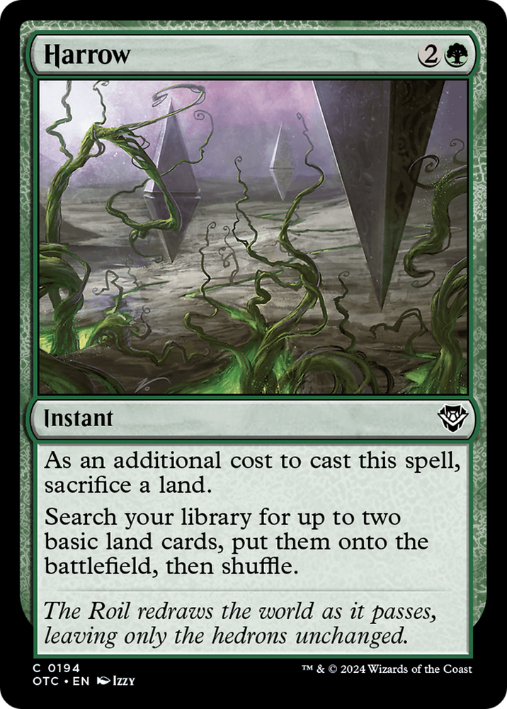 Harrow [Outlaws of Thunder Junction Commander] Magic: The Gathering