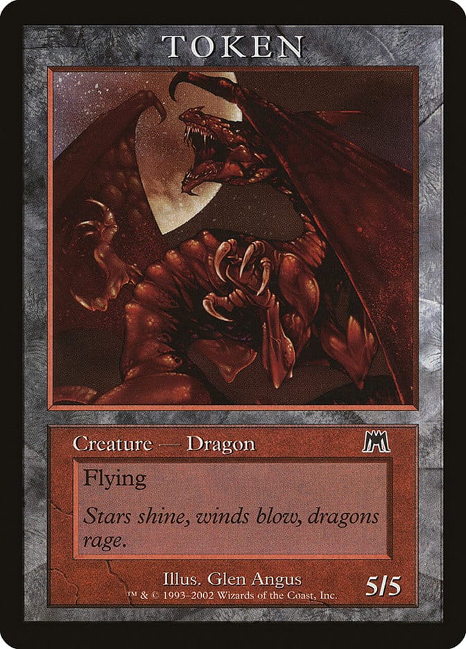 Dragon Token [Magic Player Rewards 2002] Magic: The Gathering