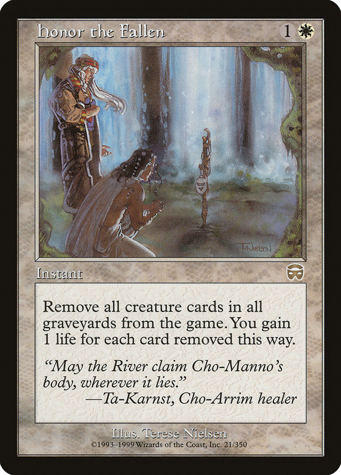 Honor the Fallen [Mercadian Masques] Magic: The Gathering